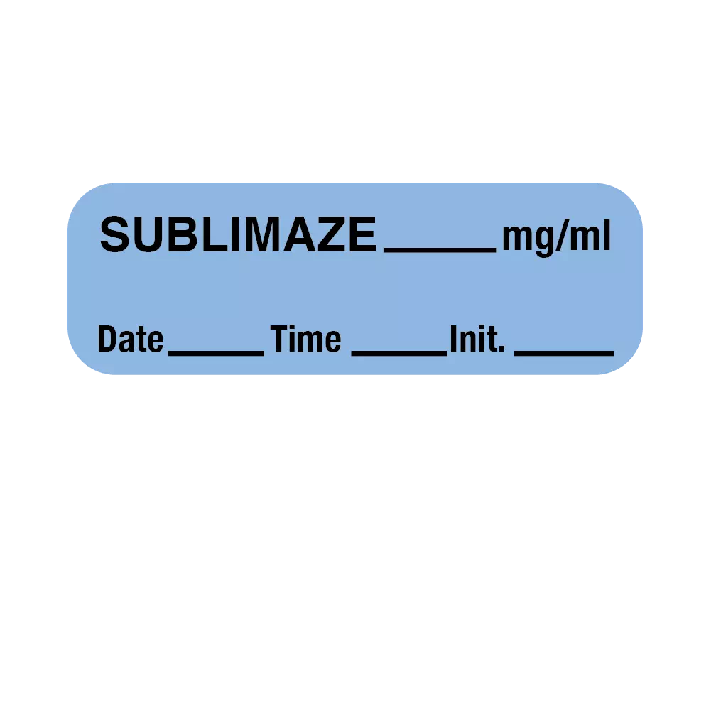 Label, Sublimaze – Nev's Ink, Inc.