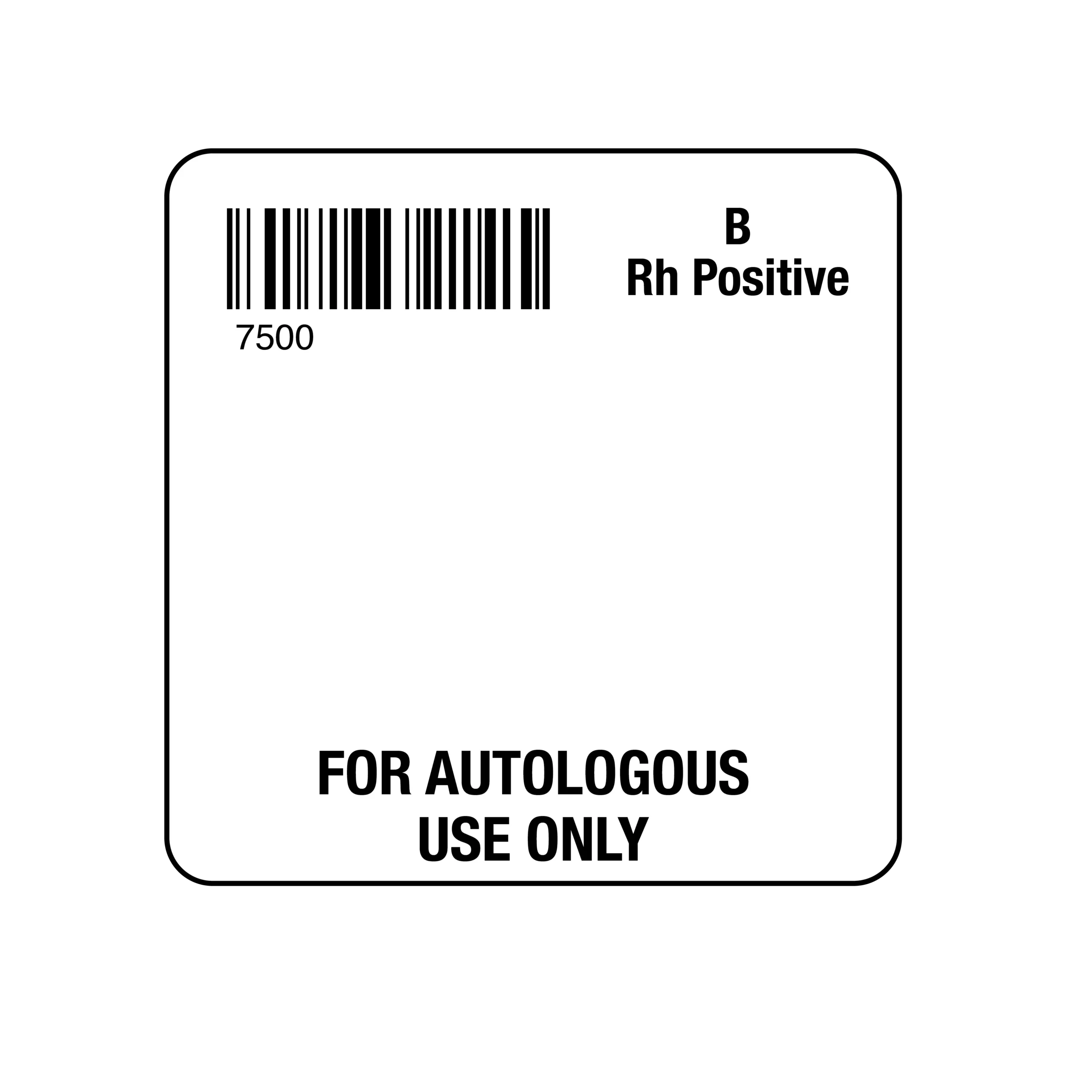 Isbt 128 b rh positive for autologous use only nev s ink inc 